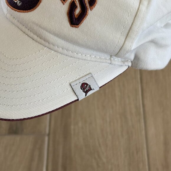 Zephyr Virginia Tech Hokies Adjustable Hat Unisex White Maroon College Sports - Picture 3 of 8